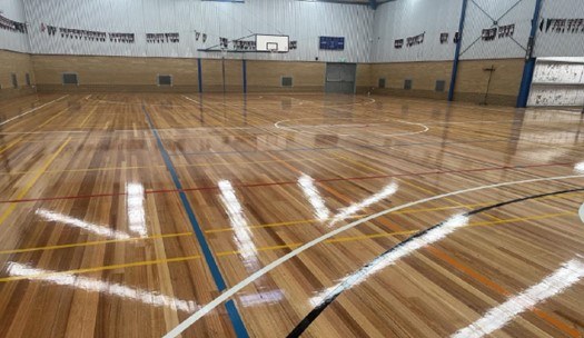 Gym Floor Sanded and Polished