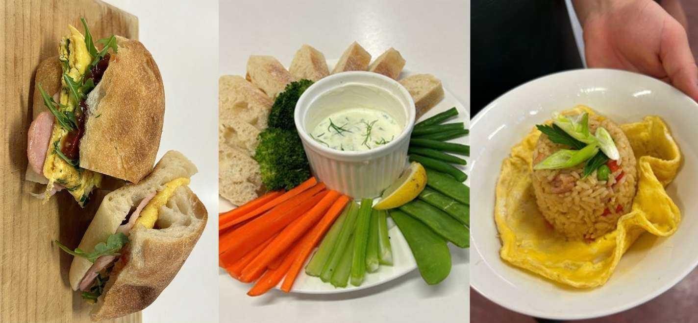 Dishes featured in the Hold Fast Café