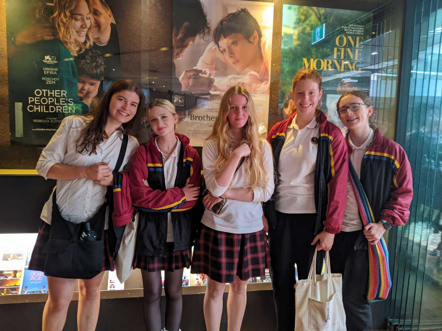 Year 11 students at the French Film Festival organised by the Alliance Francaise of Melbourne.