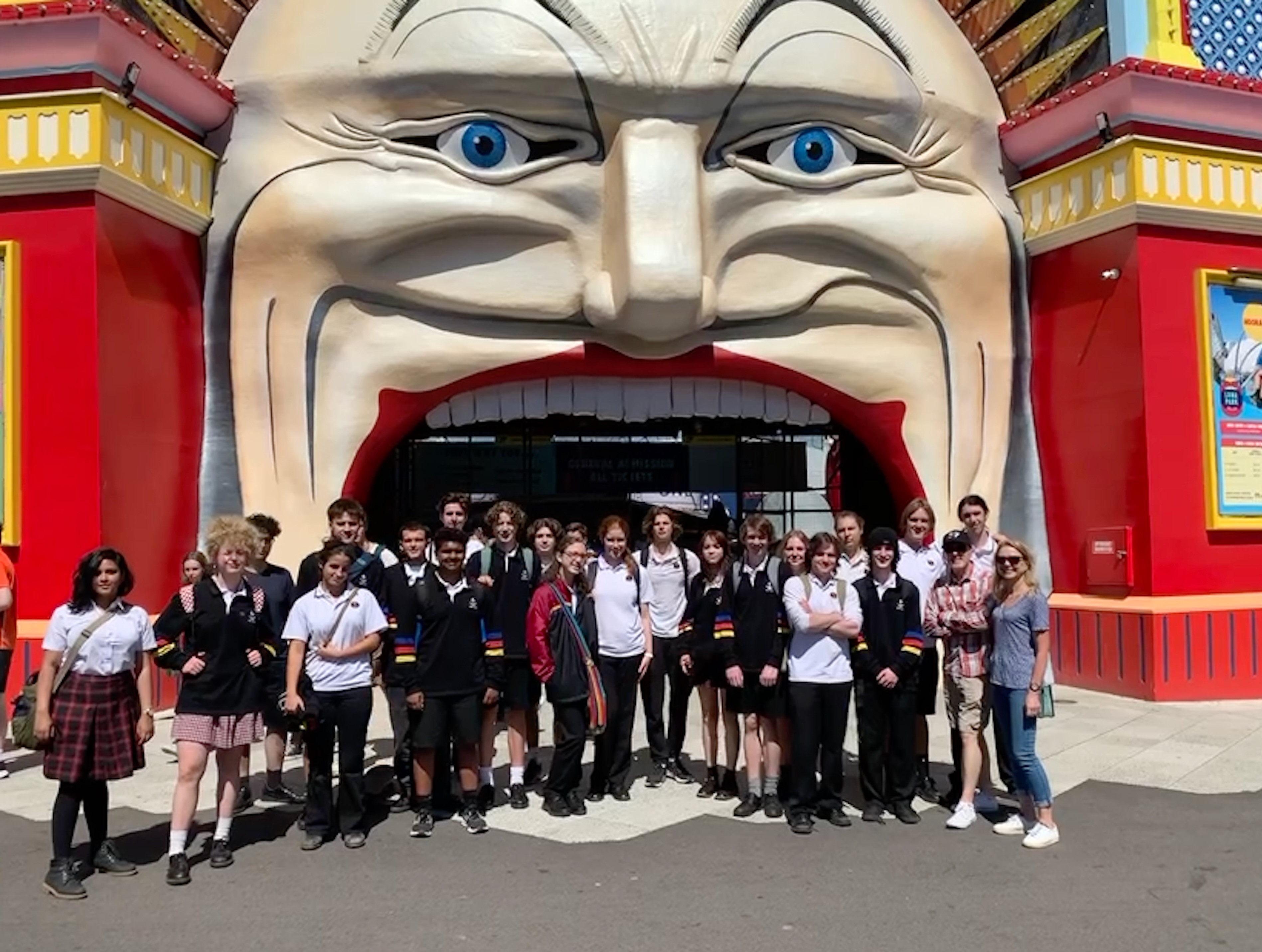 VCE Physics enjoying a day at Luna Park