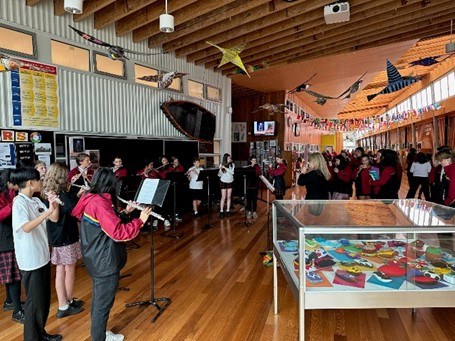 Music performance in the Bayview Atrium