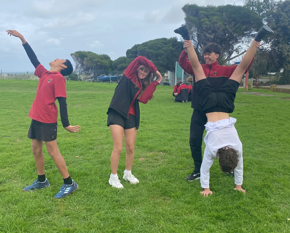 Seb, Lily, Dominique & Levi getting creative with one of the many SPY challenges