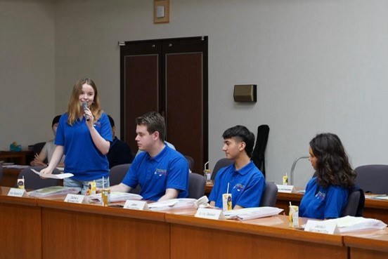 Indy speaking at the Anjo Town Hall