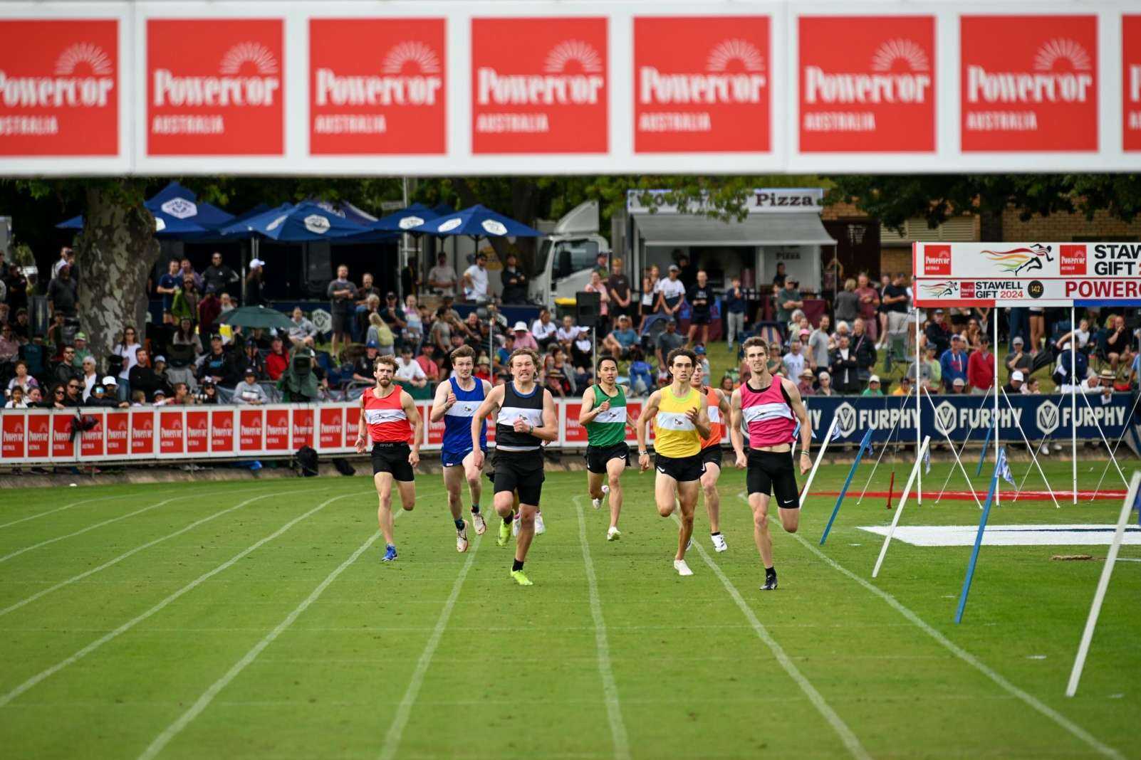 Dash competing at the Stawell Gift