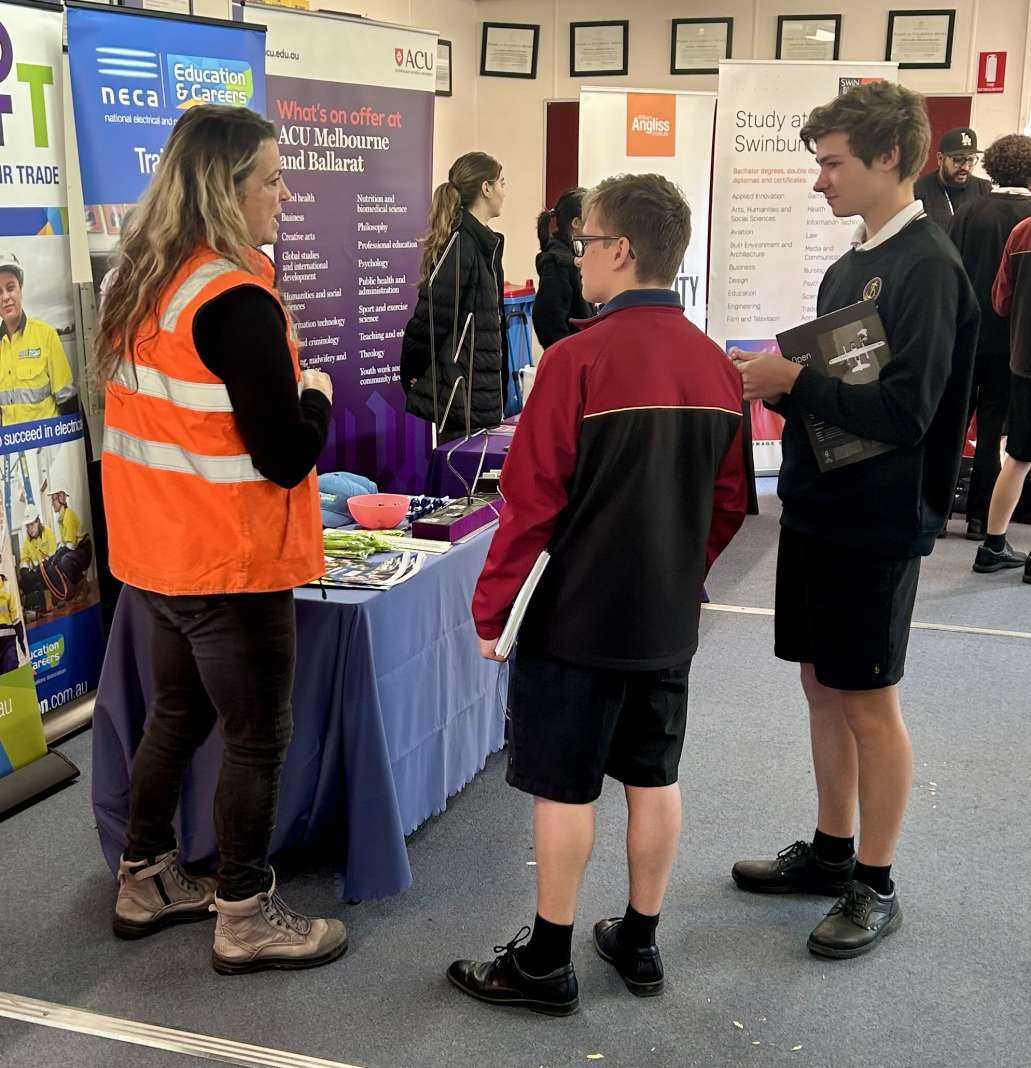 Students attending the WHS Careers Expo
